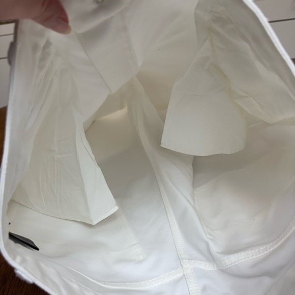 Christian Wijnants Pelanac Cropped Wide Leg Trousers - White Denim, Size 8 - Picture 11 of 15